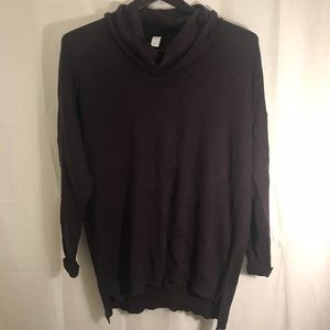 NWOT LG OldNavy maternity sweater purple cowl neck